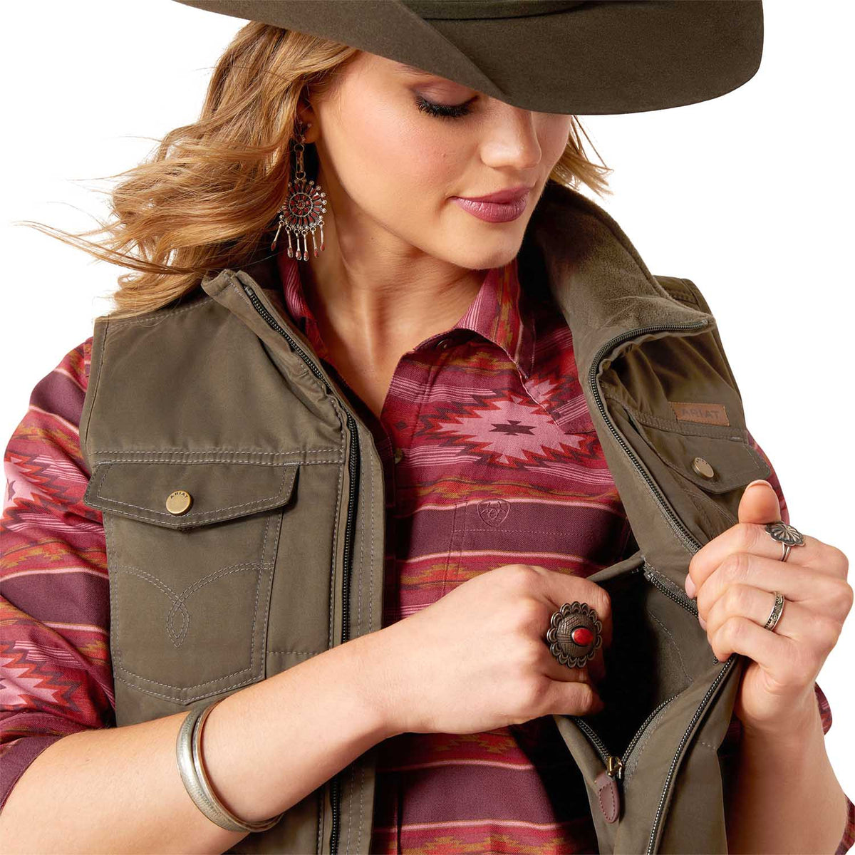 Ariat Women's Grizzly Quilted Vest, photo 4