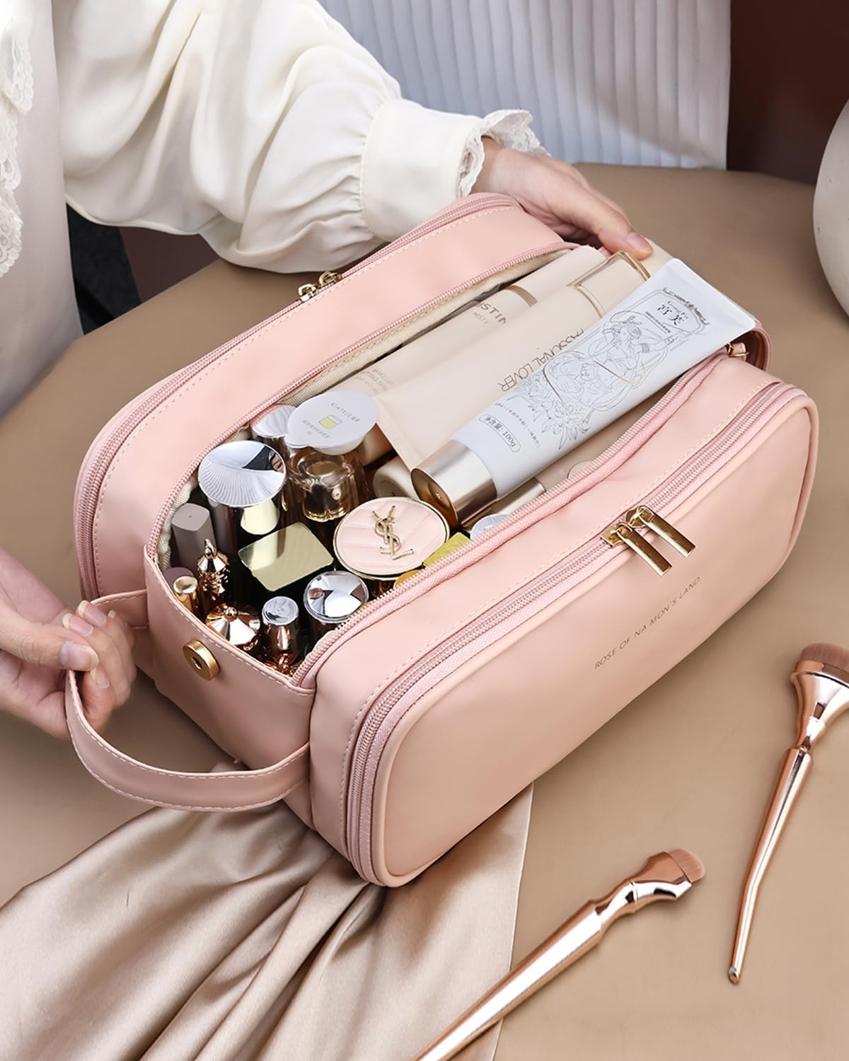 The Open-Flat Makeup Bag