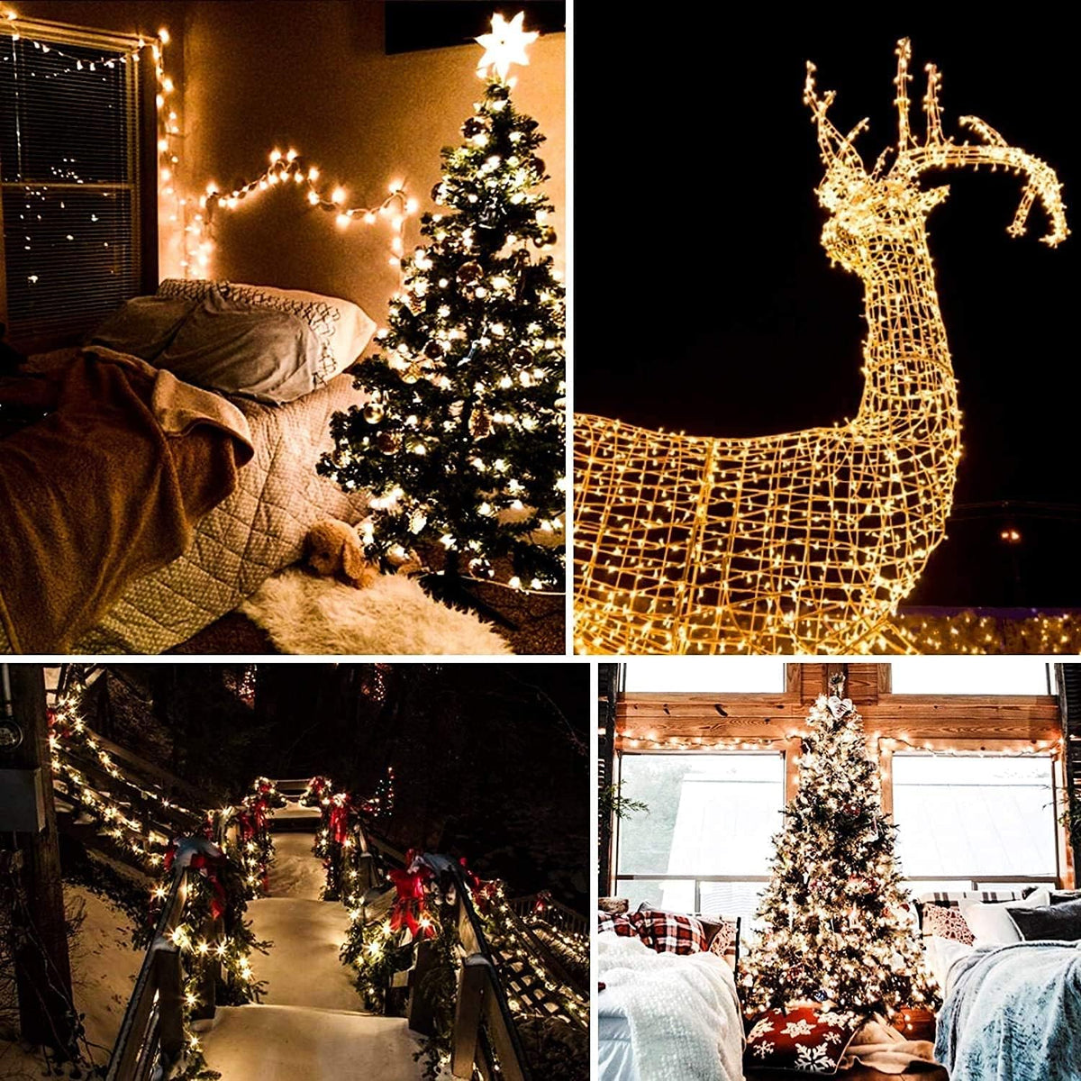 Warm White Icicle Curtain Lights (33 ft), photo 6