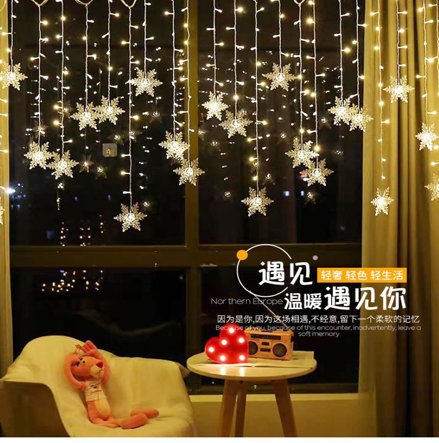 Solar Icicle Curtain Lights (16 ft), photo 2