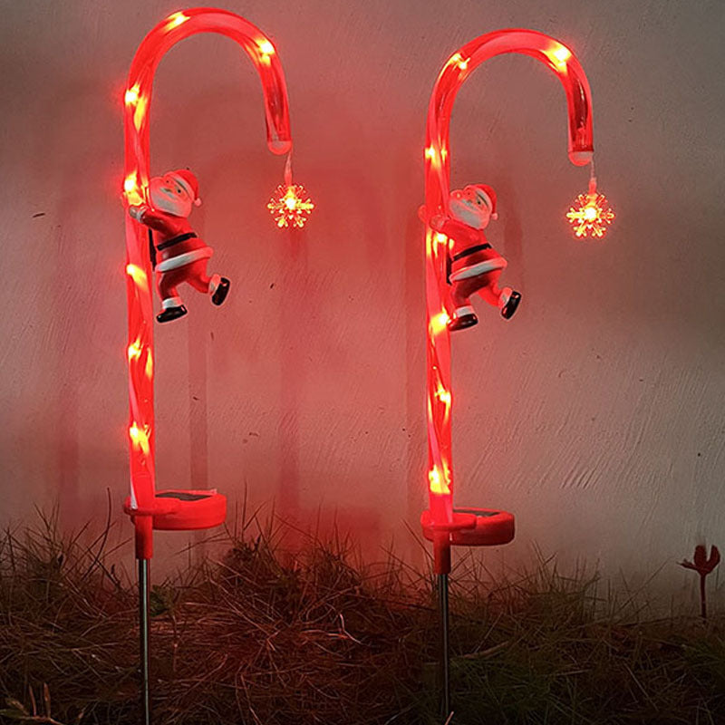 Solar Candy Cane Pathway Lights