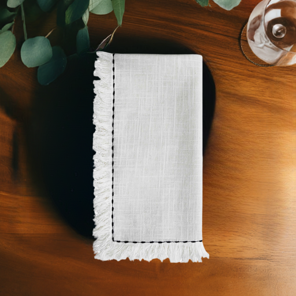 Vibhsa Embroidered Cotton Napkins (Set of 4), photo 5