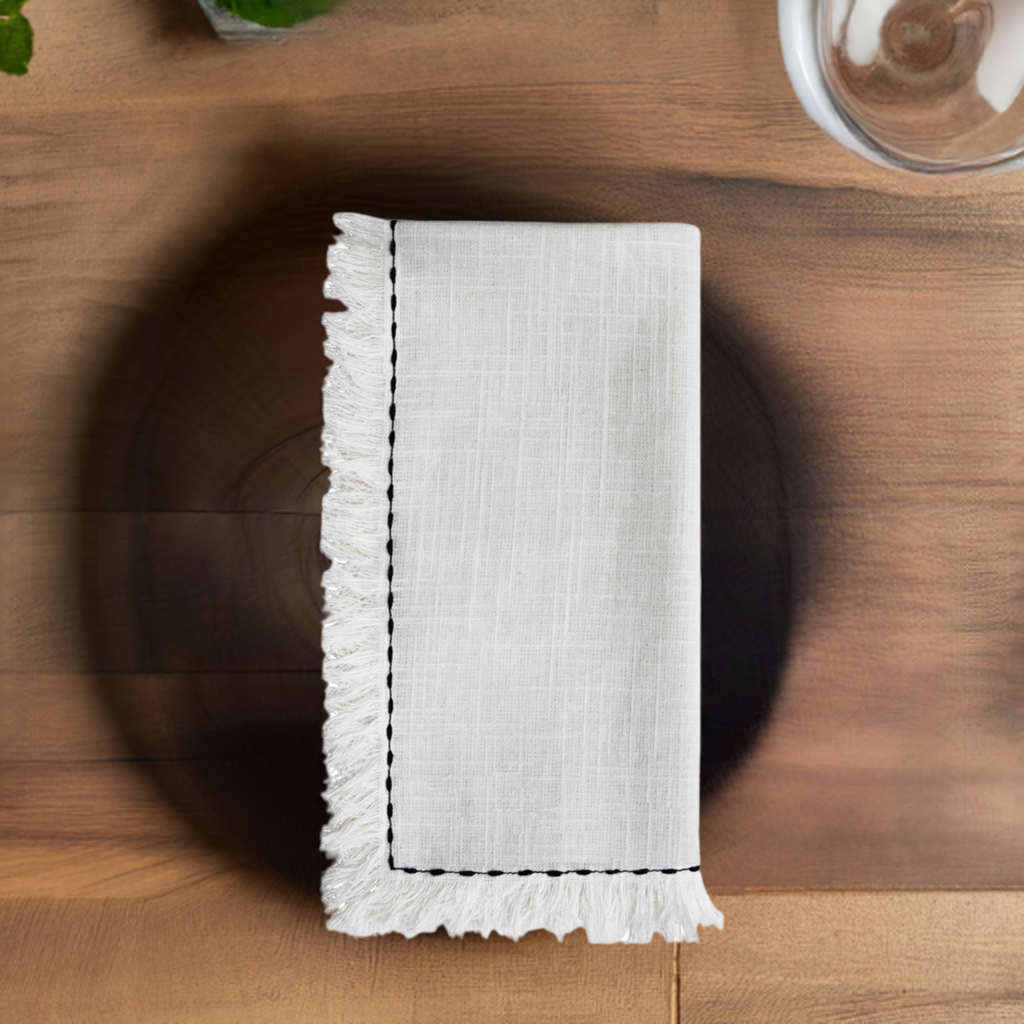 Vibhsa Embroidered Cotton Napkins (Set of 4), photo 2
