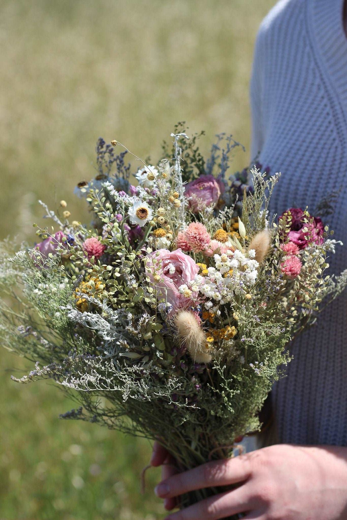 Dried Ranunculus & Daisy Bouquet, photo 4