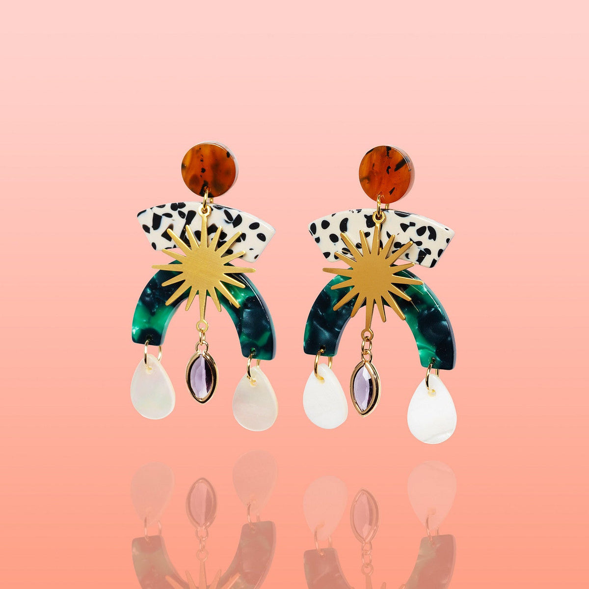 The Shell Sunburst Earrings