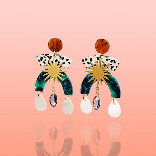 The Shell Sunburst Earrings